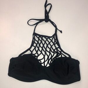 Hollister Black Bikini Top Size XS